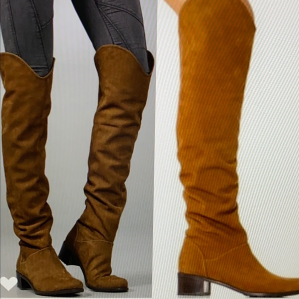 Stuart Weizmann Dunkirk Suede Over-knee boots